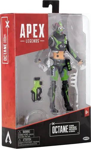 Miniatura 7 de Electronic Arts Apex Legends - Figura de acción de octanaje coleccionable de 6 pulgadas Rare: Hit and Run Skin