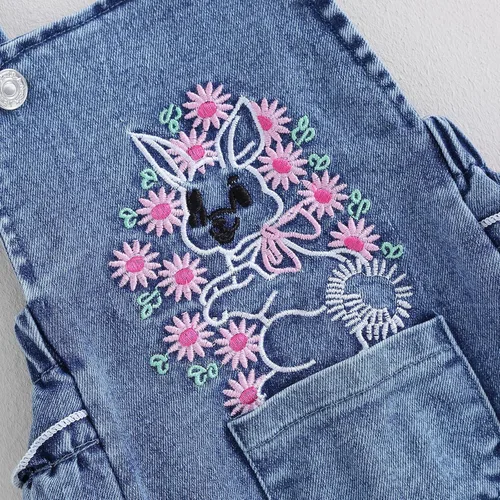 Miniatura 5 de Traje de primavera y verano para bebé, bebé, sin mangas, mameluco de mezclilla, enterizo de una pieza