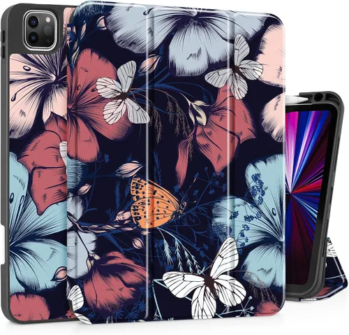 Miniatura 15 de May Chen Funda para iPad Pro de 11 pulgadas (4ª, 3ª, 2ª y 1ª generación) 2022 2021 2020 2018, soporte triple + soporte para lápiz + encendido