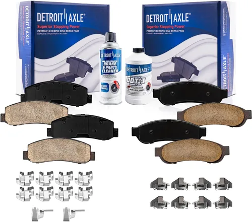 Miniatura 81 de Detroit Axle - Pinza de disco del lado del acompañante + pastillas de freno de cerámica de repuesto para Lexus HS250H Toyota RAV4 Prius V Scion xB