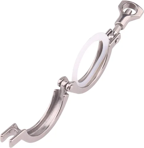 Miniatura 5 de DERNORD Acero inoxidable 304 Single Pin Heavy Duty Tri-Clamp con tuerca de ala para virola TC con 1 junta de silicona