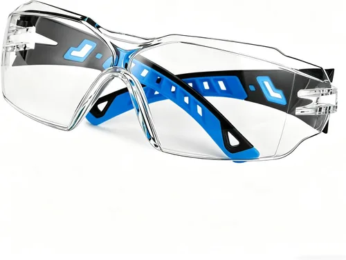 Miniatura 2 de Safety Glasses Anti Fog UV400 Lightweight Rubber Temple Goggles,Eye Protection Glasses for Men & Women