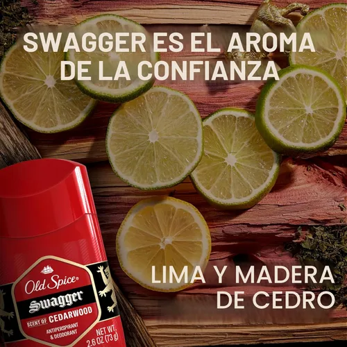 Miniatura 6 de Old Spice Desodorante antitranspirante para hombres, protección 24/7 sudor y olor, frescura duradera 24/7, sólido invisible, Swagger con aroma a