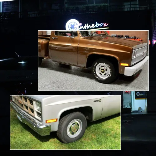 Miniatura 8 de Para 1981 1982 1983 1984 1985 1986 1987 1988 1989 1990 1991 Chevy GMC C/K 1500 2500 C10 C20 Suburban Blazer Jimmy Luces LED de Marcador Lateral