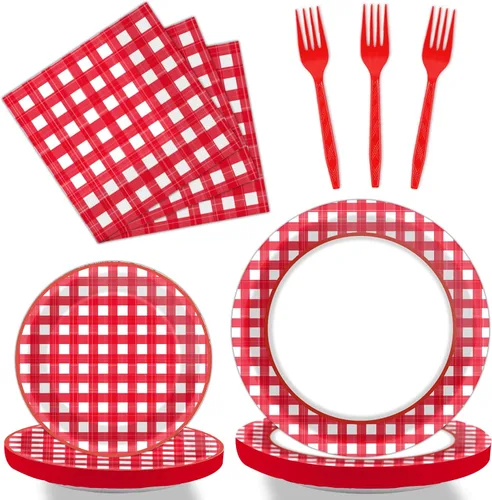 Miniatura 9 de Tevxj 96 piezas de platos de ducha de bebé para barbacoa, servilletas BabyQ Party Vajilla It's A Baby Q, platos de papel desechables, servilletas