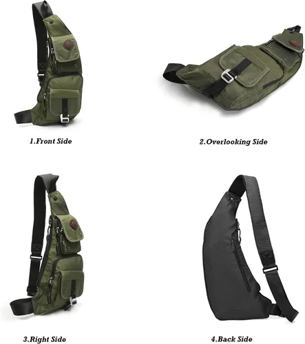 Miniatura 69 de Nicgid Sling Bag - Mochila bandolera para hombre), LYSB01NH075BJ-SPRTSEQIP