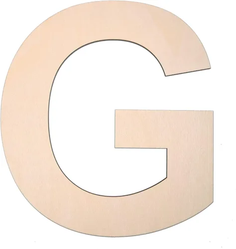 Miniatura 24 de Símbolo de madera de 12 pulgadas &, letra grande de madera sin terminar de 1/4 de pulgada de grosor para manualidades de bricolaje, decoración