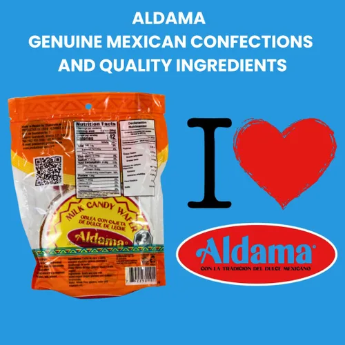 Miniatura 2 de ALDAMA Obleas Mediana Obleas - Caramelo de leche de obleas mediana - 8.81 onzas Galletas cremosas mexicanas de Oblea con relleno de Dulce de Leche