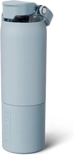 Miniatura 65 de BrüMate Rise - Botella de agua de 18 onzas con popote de silicona cubierto Botella de agua para niños aislada 100% a prueba de fugas Base apta