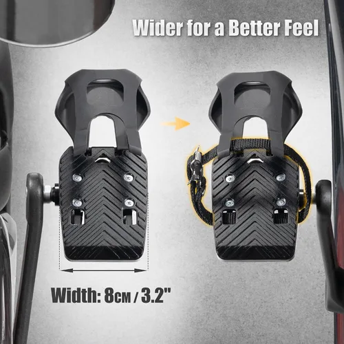 Miniatura 4 de CyclingDeal Jaulas para dedos – Compatible con pedales Peloton Bike & Bike+ – Convierte pedales Peloton en pedales de doble función – Paseo