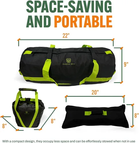 Miniatura 3 de Sandbags for Working Out - 50 to 90 lbs - Adjustable Heavy Duty Equipment for Weight Training - 1 Outer, 3 Inner Sandbags - Portable Tough Workout