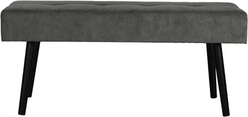 Miniatura 6 de Comfy to go Banco de Entrada – Banco Gris para Dormitorio, Otomana Moderna al Pie de la Cama, Bancos Acolchados de Pana para Sala de Estar