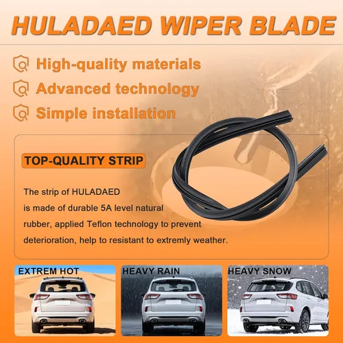 Miniatura 4 de HULADAED® Repuesto de limpiaparabrisas trasero de 11 pulgadas para Ford Explorer 2011-2023 Expedition 2013-2023 (juego de 1), limpiaparabrisas