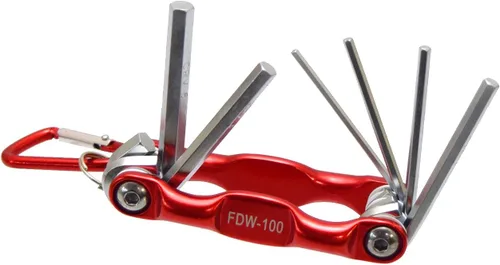Miniatura 4 de Takagi FDW-120 M&M Folding Wrench, Hex Bar, mm + DR, Set of 6