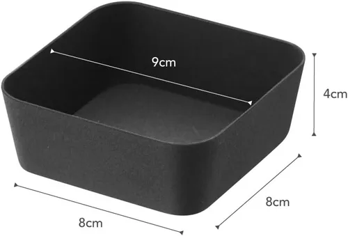 Miniatura 8 de YAMAZAKI Home Tower Bandeja de tocador para ahorrar espacio, 3.5 x 3.5 pulgadas, acero Negro