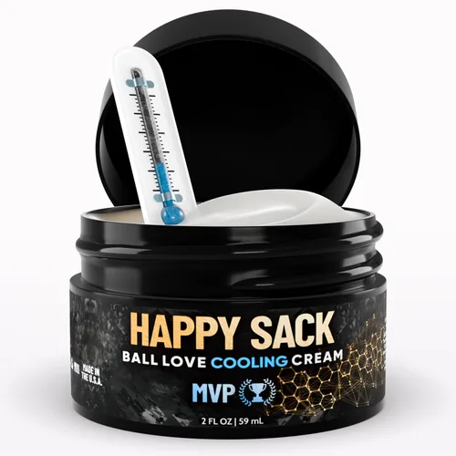 Derm Dude Happy Sack Ball - Desodorante y crema cómoda para hombres, defensa del sudor antirozaduras, control de olores, desodorante e higiene sin