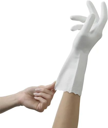 Miniatura 2 de Guantes Mr Clean sin látex, tamaño grande, 1 par, Blanco, 3