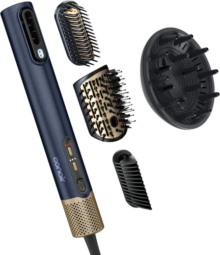 Infiniti PRO CONAIR DigitalAIRE - Varita de secado de pelo, alisadora y estilizadora, secador digital todo en uno iónico, incluye 4 accesorios de