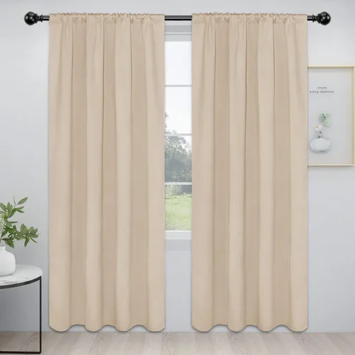 Miniatura 11 de Easy-Going - Cortinas opacas con bolsillo para varilla para el dormitorio, cortinas para ventanas que oscurecen la habitación o la sala de estar