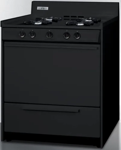 Miniatura 5 de Summit Appliance TNM2107C - Cocina de gas de quemador abierto de 30 pulgadas de ancho en negro con encendido electrónico, cuatro quemadores