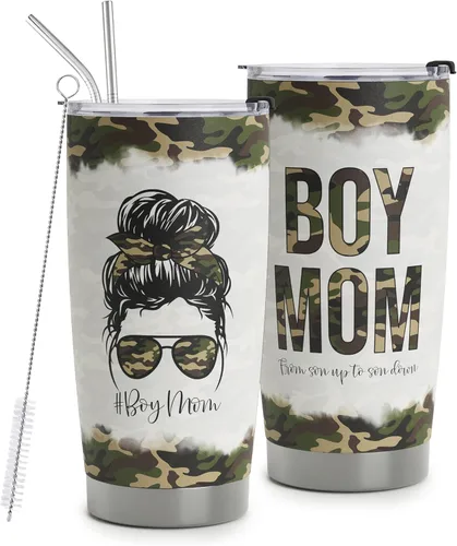 Miniatura 8 de Regalos para mamá autista, taza de viaje de conciencia sobre el autismo con popote para mamá, tazas de acero inoxidable para autismo de 20 onzas