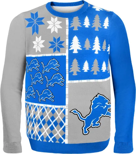 Miniatura 7 de FOCO NFL Unisex-Adult NFL Busy Block Ugly Sweater Bloque ocupado