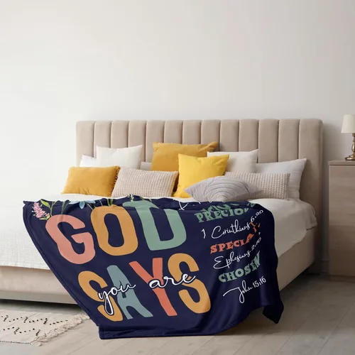 Miniatura 2 de Xutapy Regalos cristianos para mujer, manta de 60 x 50 pulgadas, inspiracional/religiosa/católica/espiritual/bautismo/regalos de confirmación