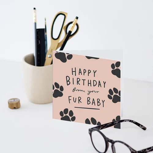 Miniatura 3 de Old English Co. - Tarjeta de felicitación de feliz cumpleaños de piel para bebé, divertida tarjeta de felicitación de cumpleaños para él o ella
