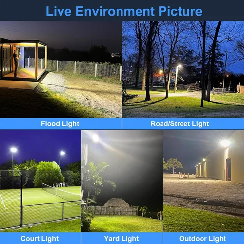 Miniatura 2 de KUKUPPO Luz LED de estacionamiento de 200 W, luz de poste de estacionamiento de grado industrial con certificación DLC UL, luz LED caja de zapatos