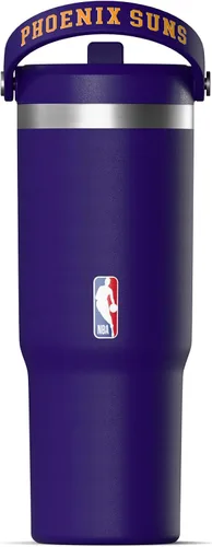 Miniatura 2 de Hydrapeak x NBA Vaso Nomad con Licencia Oficial de Phoenix Suns de 32 oz con Asa y Tapa con Popote, Botella de Agua de Acero Inoxidable a Prueba