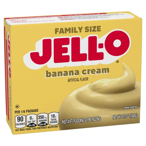 Miniatura 10 de Jell-O Mezcla de relleno de pudín instantáneo y pastel de crema de plátano (caja de 5.1 onzas)