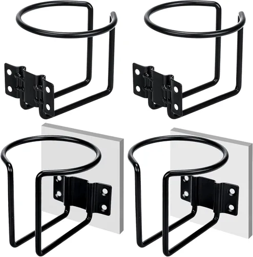 Miniatura 8 de 4 piezas Portavasos para Barco, Soportes Universales de Bebidas de Acero Inoxidable, Adecuados para Barco, Camión, Casa Rodante, Tractor, Columpio
