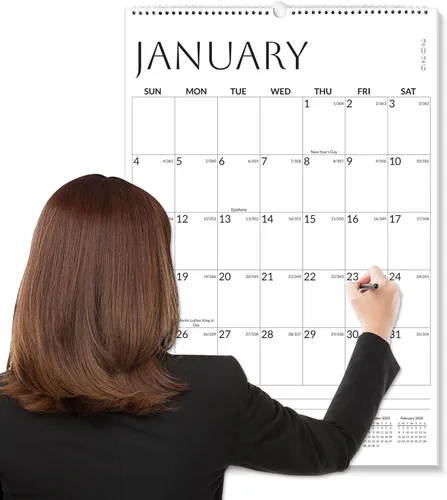 Miniatura 15 de SUNEE Calendario de pared grande 2026-2027, 22.75 x 15.5 pulgadas, calendario de julio de 21 meses (finaliza marzo de 2028), vertical extragrande