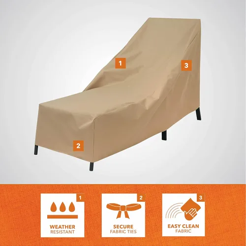 Miniatura 3 de Modern Leisure Basics - Funda para silla tumbona de patio, tela resistente a la intemperie, protección de muebles perfecta para patio, terraza