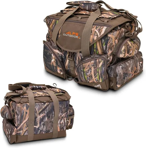 ALPS OutdoorZ Bolsa de lona flotante Deluxe - Bolsa de caza impermeable, con divisores removibles, funda para termo y correa para el hombro acolchada