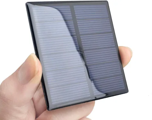 Miniatura 3 de 10 unids epoxi panel solar 5.5 V 190 mA mini panel de células solares policristalinas 70 mm x 70 mm/2.76 "x 2.76" para energía solar mini células