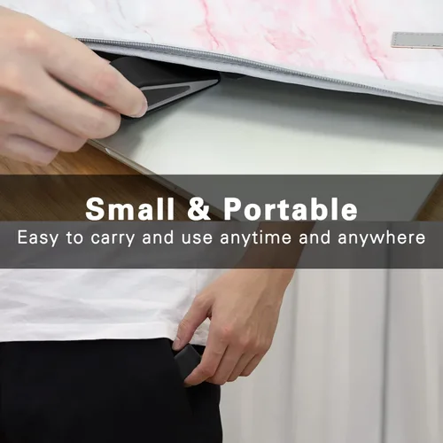Miniatura 3 de MoKo Soporte universal para teclado de computadora portátil/computadora, [4] antideslizante de silicona inclinable con cuña elevadora estable, Negro