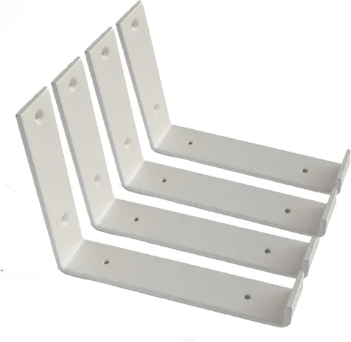 Miniatura 9 de Soportes de estante Paquete de 4 soportes flotantes resistentes de 6.0 pulgadas de largo x 4.0 pulgadas de alto x 1.5 pulgadas de ancho, estantes