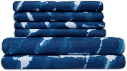 Miniatura 26 de Sábanas de cama tamaño California King – 6 piezas 1500 Supreme Collection Juego de sábanas de microfibra cepillada fina con bolsillos profundos Aqua