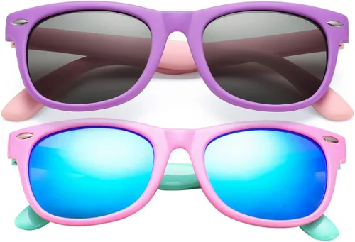 Miniatura 52 de Lentes de sol polarizados de goma elastómero termoplástico (TPEE) flexible, para niñas y niños de 3 a 9 años