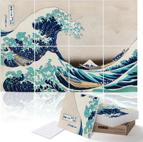 Miniatura 23 de PINWELIFE® Paneles acústicos para pared, paneles absorbentes a prueba de sonido, para el hogar y la oficina, amortiguadores decorativos absorbentes