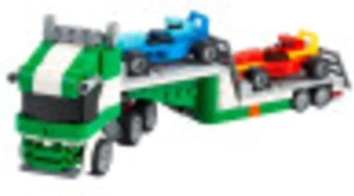 Miniatura 2 de LEGO Creator 31113 - Kit de construcción 3 en 1 para transportador de autos de carreras, es un gran regalo para niños que aman los juguetes