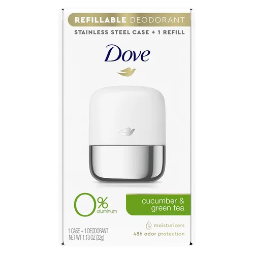 Miniatura 19 de Dove Kit de inicio de desodorante recargable 0% aluminio coco y jazmín rosa desodorante libre de aluminio 1.13 oz