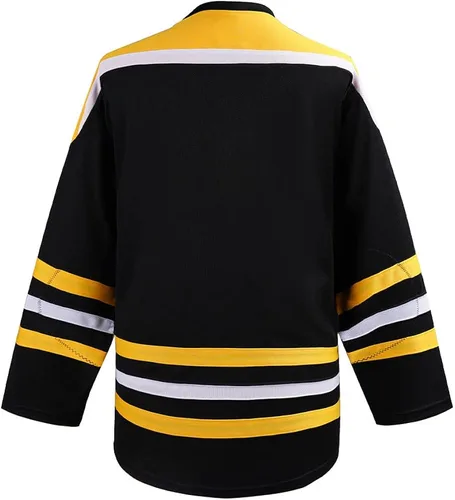 Miniatura 2 de EALER Camiseta de práctica en blanco de la serie H900 de la liga de hockey sobre hielo y tela gruesa, transpirable y de secado rápido de alta