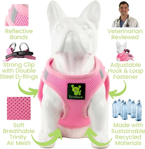 Miniatura 7 de EcoBark Step in Arnés para Perros - Arnés Halter Ecológico para Perros de Raza XS, Pequeña y Mediana - Malla Suave y Lujosa - Reflectante