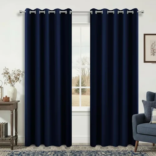 Miniatura 221 de Cortinas opacas de 72 pulgadas extra anchas para dormitorio, puerta corrediza de vidrio y patio, 2 paneles con ojales para oscurecer ventana grande
