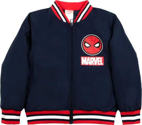 Marvel Spider-Man Queens NY - Chaqueta de bombardero para niños, chaqueta universitaria con cremallera para niños y niños pequeños