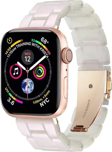 Miniatura 38 de HOPO Compatible With Apple Watch Band Thin Lightweight Resin Strap Bracelet Fashion Wristband Replacement For iWatch Bands Series Ultra 11 10 9 8 7