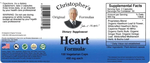 Miniatura 2 de Christopher's Original Formulas Dr Heart Formula Caps 100