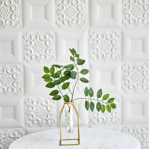 Miniatura 6 de Efavormart - Paquete de 10 paneles de pared de 52 pies cuadrados con diseño francés 3D, papel tapiz de espuma para despegar y pegar para dormitorio